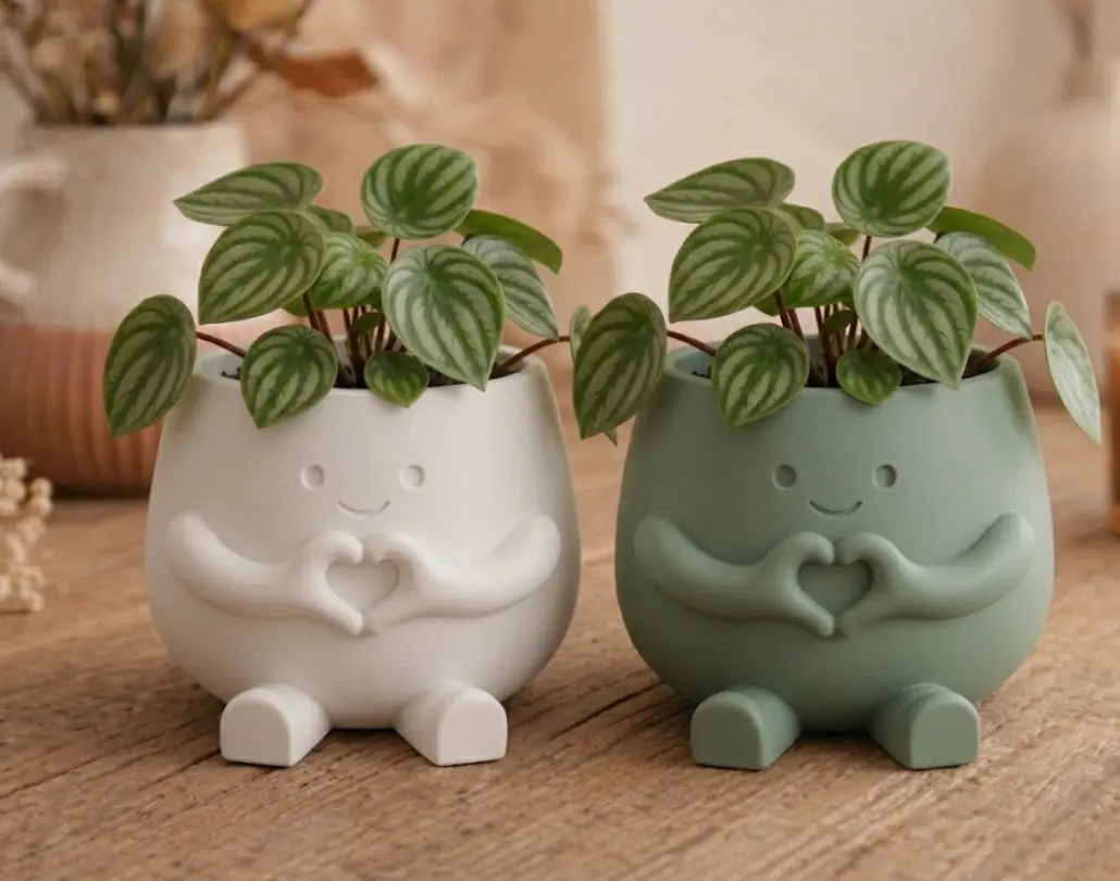 Hearty Pot Decoração Fofa de Mãos de Coração