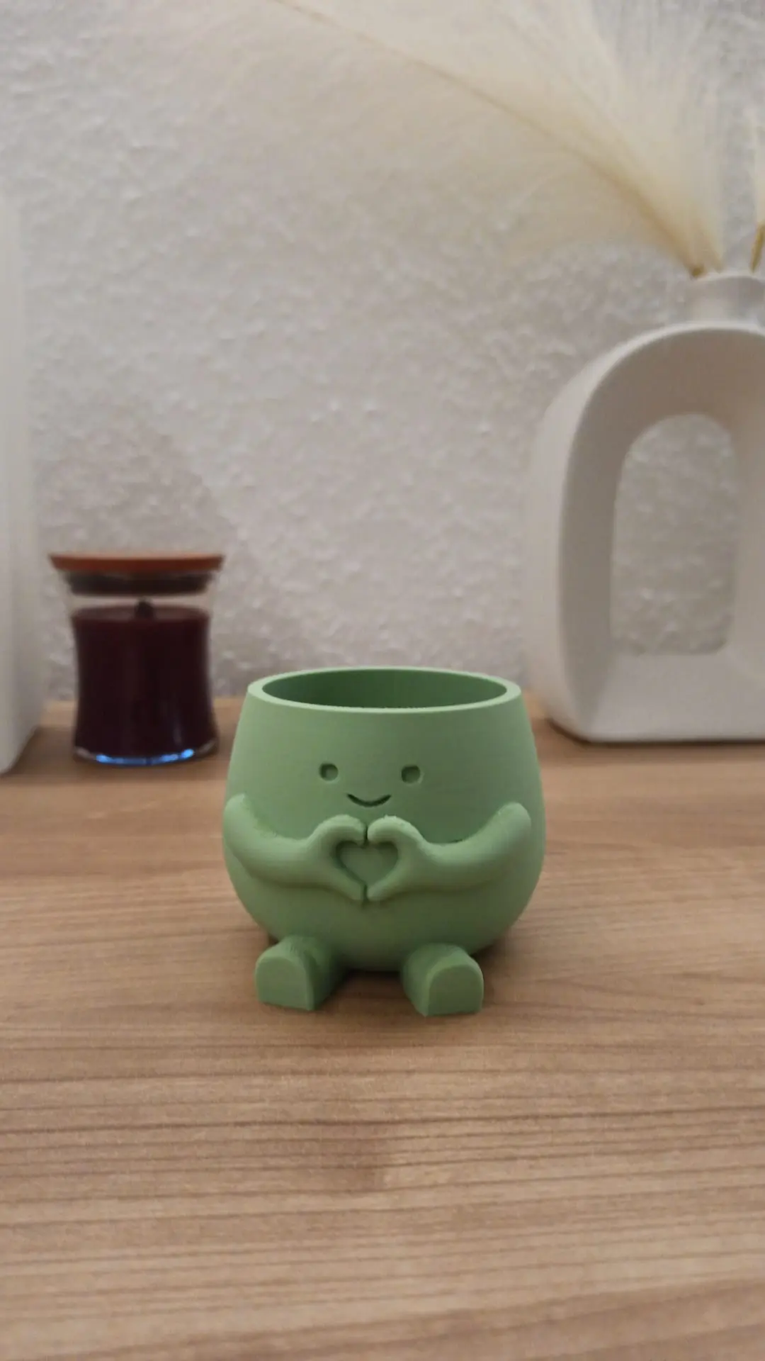 Hearty Pot Decoração Fofa de Mãos de Coração - Imagem 4