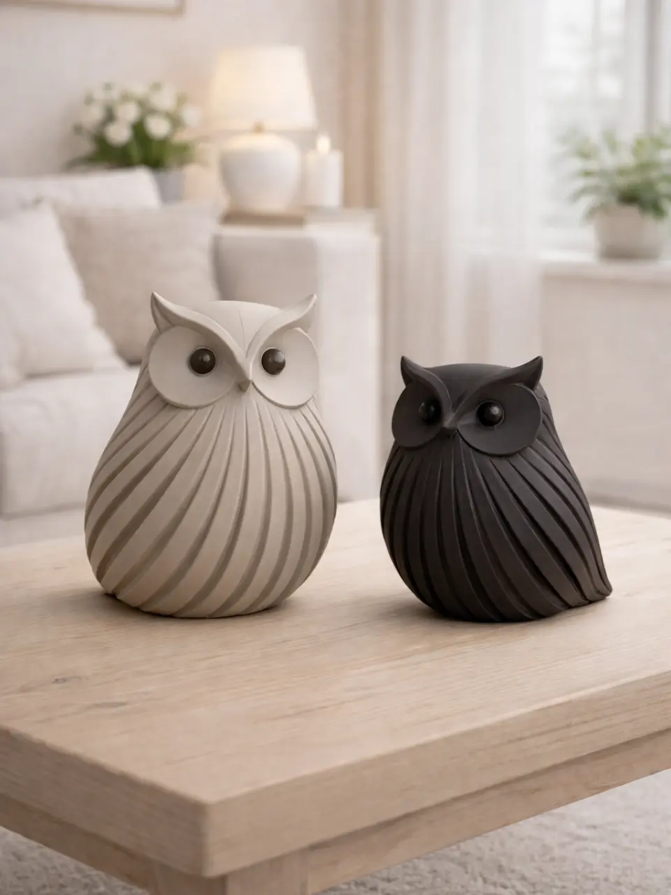 Duo Coruja Decorativa